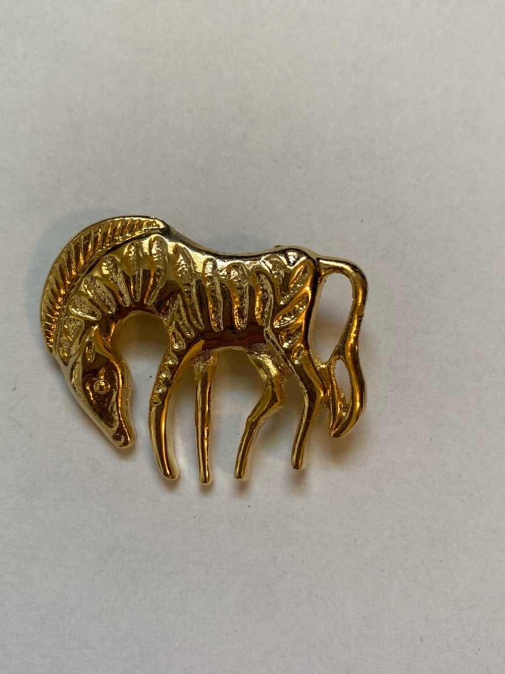 Gold tone zebra Decorative Accent Pin - Unbranded
